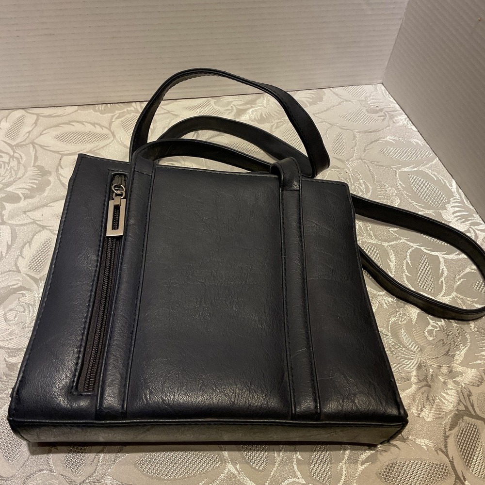 Rafy Handbag Womens Medium Black Excellent Multi Compartment Shoulder Bag